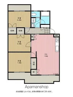 第3エヌ・ケイハウス並木【3階】の間取り