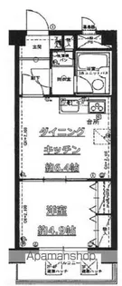 ライオンズマンション新板橋【1階】の間取り