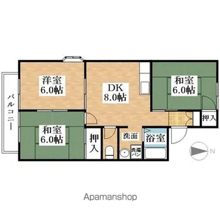 アネックス【207号室】の間取り