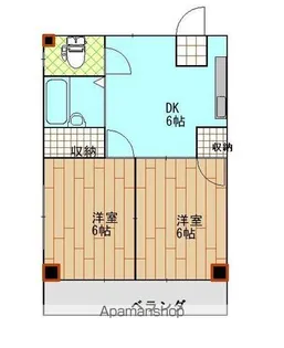 寿ハイツ【3階】の間取り
