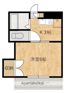 シングルピア五日市【3階】の間取り