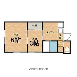 コーポ武【203号室】の間取り