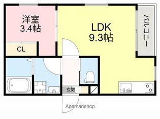 ソーサリー原町【1階】の間取り