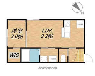 パーク水口【202号室】の間取り