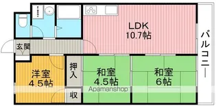 カーサ刀根山【4階】の間取り