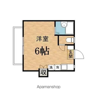 コーポ峰A【202号室】の間取り