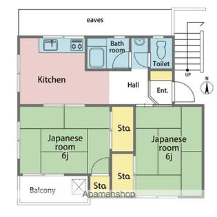 小野木ビル【202号室】の間取り