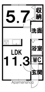 シャルムYS【202号室】の間取り