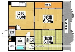なかもずマンション【201号室】の間取り