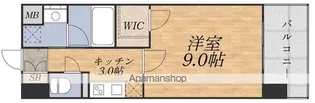 エルミナリゾート南草津【603号室】の間取り
