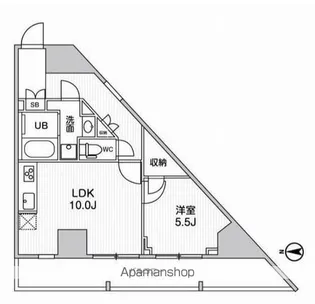 グラシアプレイス曳舟【12階】の間取り