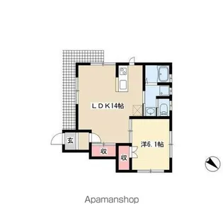 ローズコートⅡ【1階】の間取り