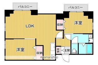 シャトーヌーボーテ吉祥苑【501号室】の間取り