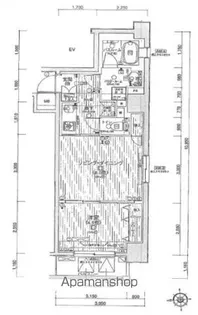 日神デュオステージ御徒町【7階】の間取り