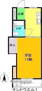 サンドウェルⅠ【206号室】の間取り