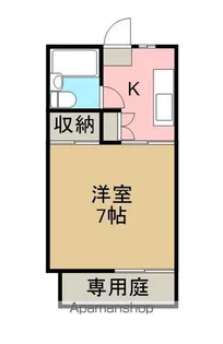 ヴィラあさひ【102号室】の間取り