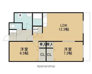 フォレストコート博物館前【4階】の間取り