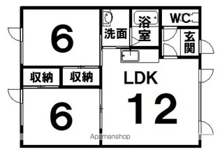 北斗星2号【201号室】の間取り
