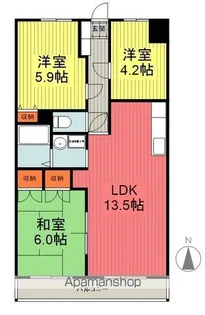 イーストパレス【305号室】の間取り
