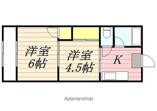 小山ハイツ【1階】の間取り