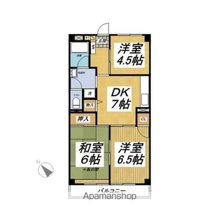サンハイム浅見【403号室】の間取り