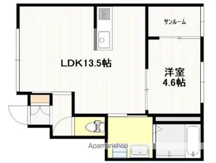 (仮称)北栄アパートB棟【101号室】の間取り
