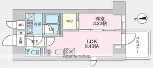 タスキプライムテラス後楽園【401.号室】の間取り