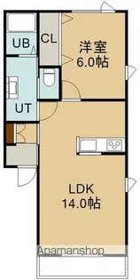 ローザ【102号室】の間取り
