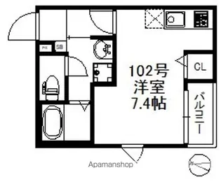 NEXUS賀茂【1階】の間取り