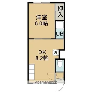 ノースキャピテル【204号室】の間取り