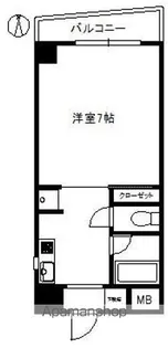 インペリアル・舞鶴【6階】の間取り