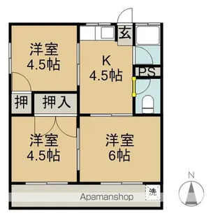 グリーンハイツ泉【101号室】の間取り