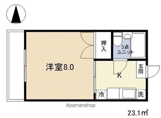 イレブンハイツ【103号室】の間取り