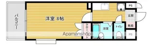 1-A リファレンス薬院 304【3階】の間取り