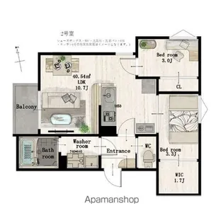 REGALEST福沢町【1階】の間取り