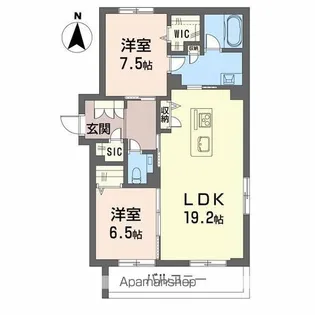ウィステリア・ステージ真栄【306号室】の間取り