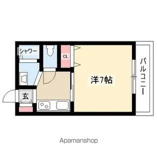 メゾン・ド・ラパン【302号室】の間取り