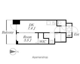 エステムコート名古屋TWIN WEST【14階】の間取り