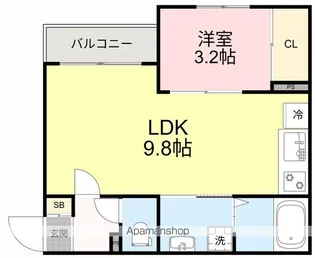 ソルフォート【1階】の間取り