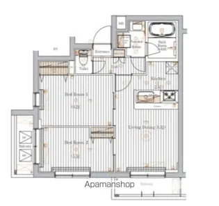 ミライズ東京墨田レジデンス【301号室】の間取り