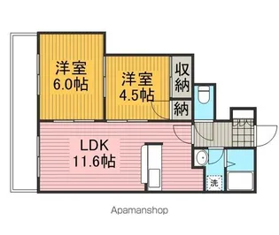 泉第6ビル【4階】の間取り