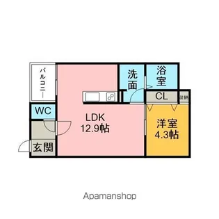CELENEST東刈谷【101号室】の間取り