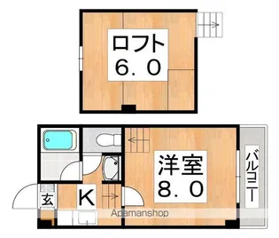 カーサ東住吉(住道矢田)【5階】の間取り