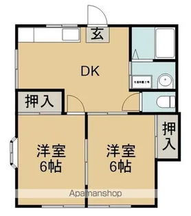 ファミール幸町【1階】の間取り