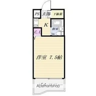 ジョイフル野並【4階】の間取り