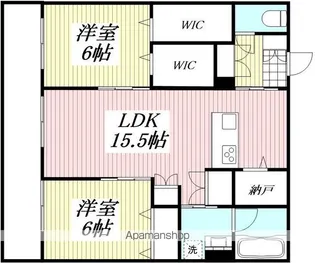 キルシュ ブリューテ 2【405号室】の間取り
