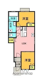 OPUS ONE DOI【103号室】の間取り