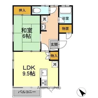 クレメンティア B【B201号室】の間取り
