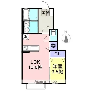 ベルハイム【1階】の間取り