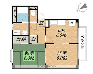ノースヴィレッジ【203号室】の間取り